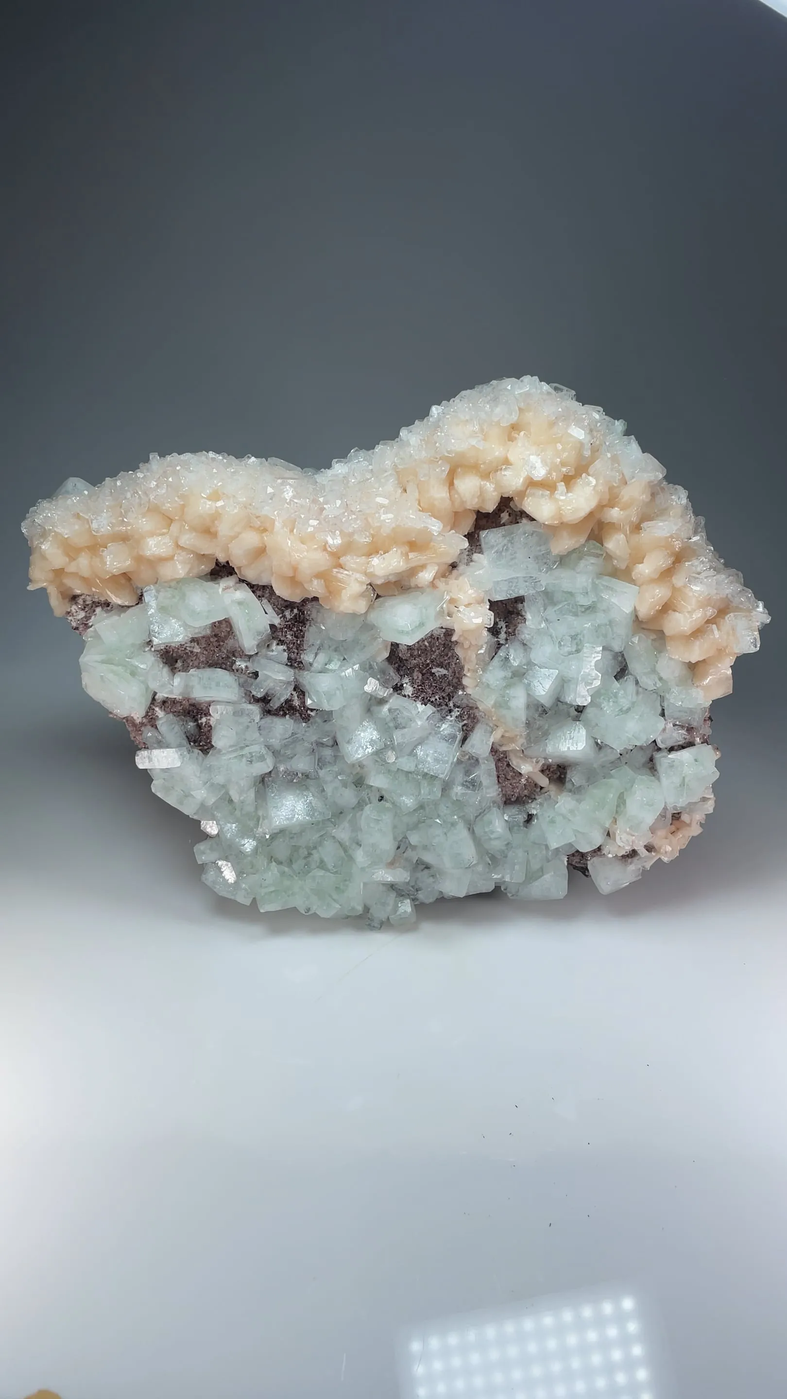 Fluorapophyllite-K with Stilbite - image 2