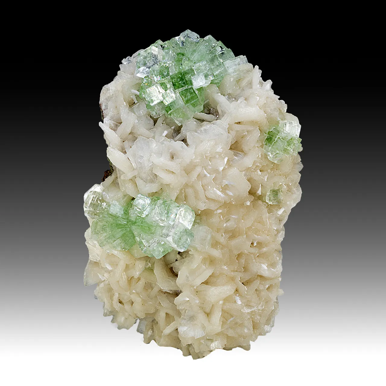Fluorapophyllite-K with Stilbite - image 1