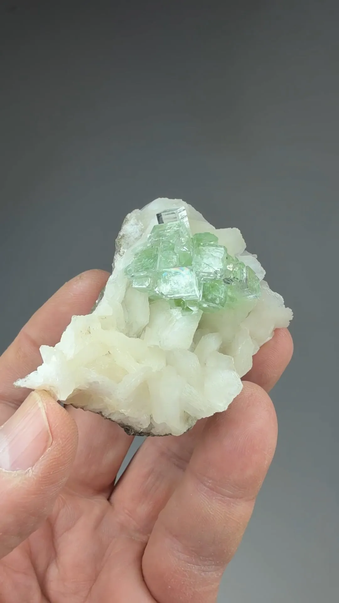 Fluorapophyllite-K with Stilbite - image 2