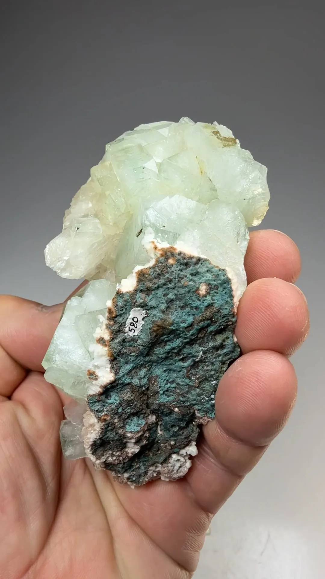 Fluorapophyllite-K with Stilbite - image 2