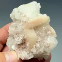 Fluorapophyllite-K with Stilbite, Quartz - image 2
