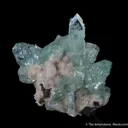 Fluorapophyllite on Stilbite - image 2
