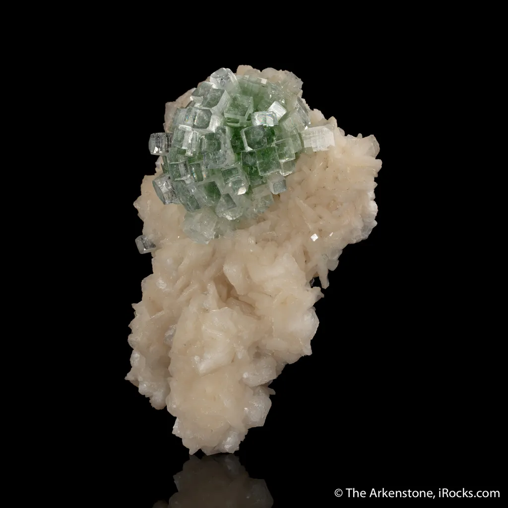 Fluorapophyllite on Stilbite - image 5