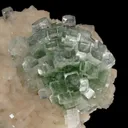 Fluorapophyllite on Stilbite - image 1