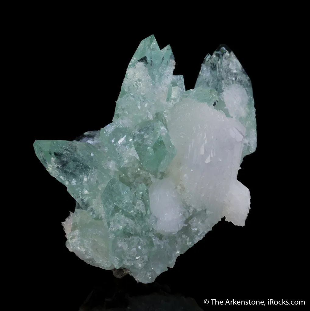 Fluorapophyllite on Stilbite - image 5