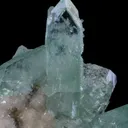 Fluorapophyllite on Stilbite - image 1