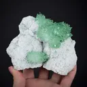 Fluorapophyllite on Stilbite  (circa 1980s) - image 1