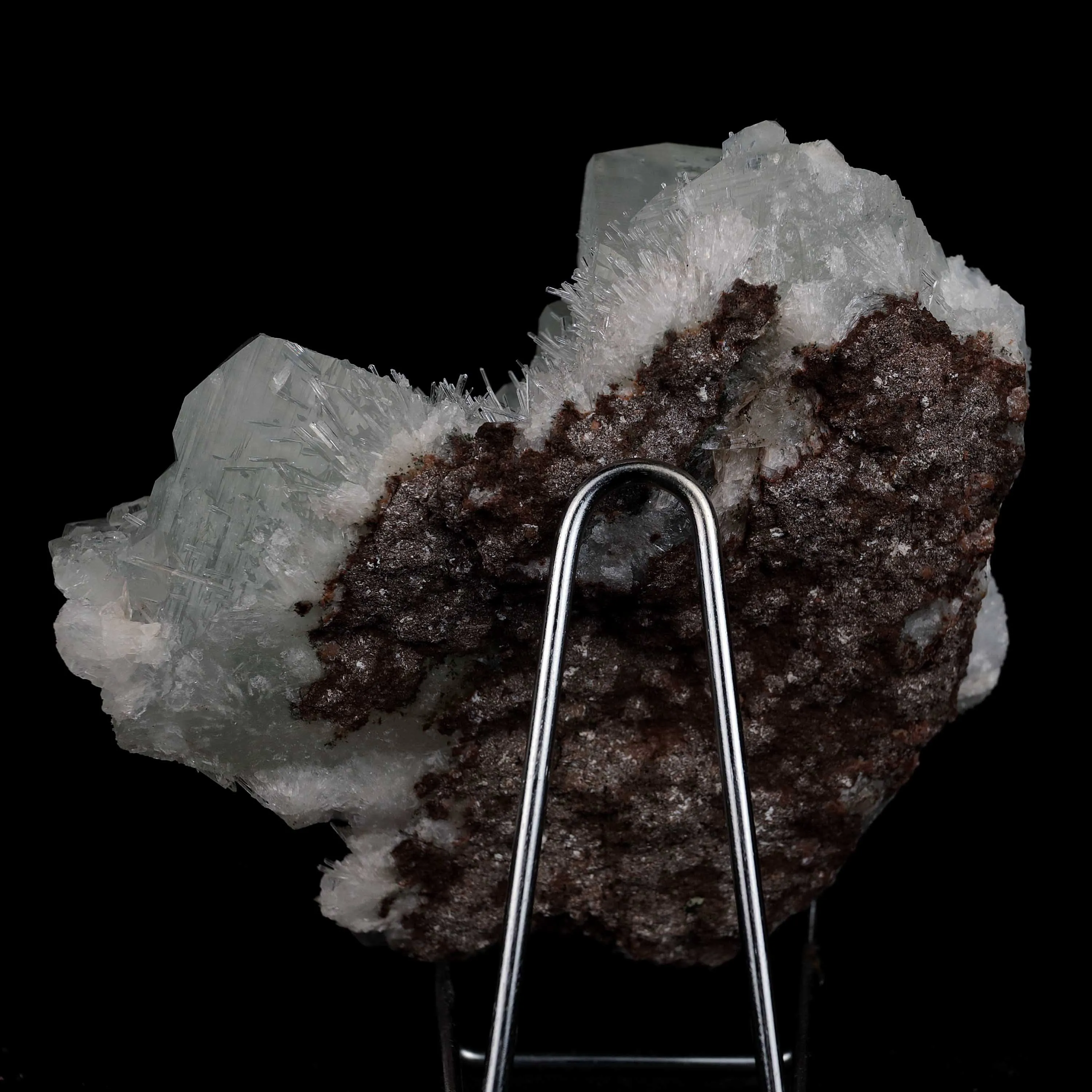 Fluorapophyllite Twin big Crystal with Stilbite Natural Mineral Specimen - image 7