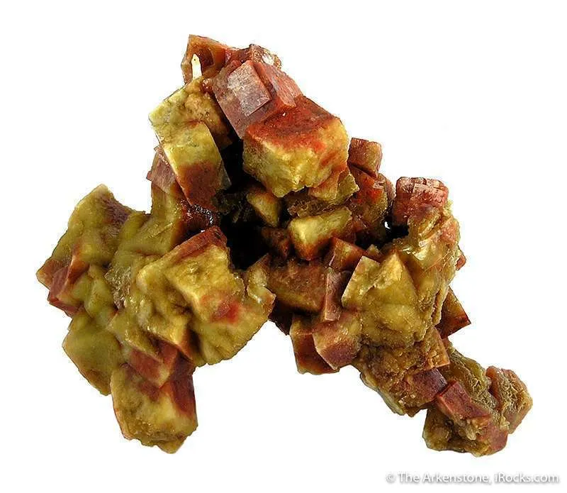 Fluorapophyllite With Mozartite and Hematite? image