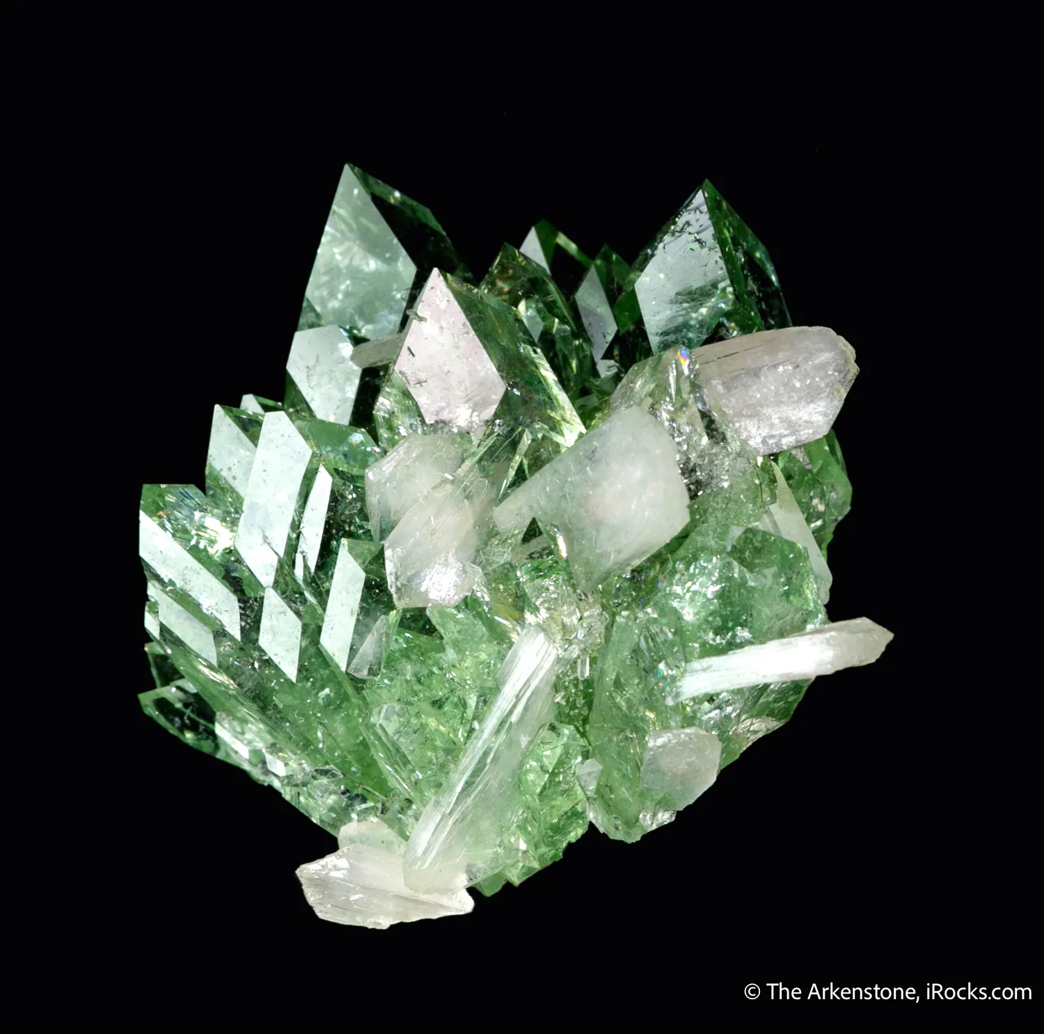 Fluorapophyllite with Stilbite - image 1