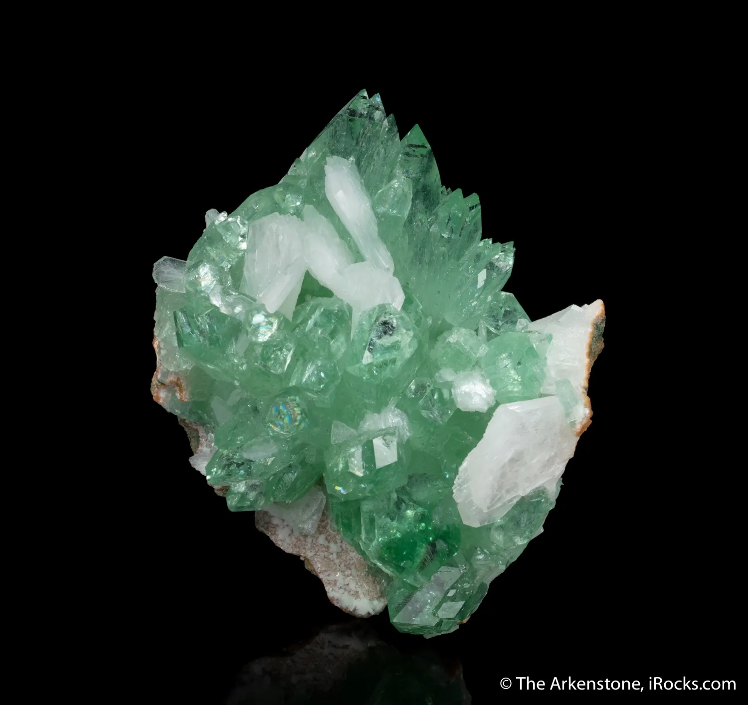 Fluorapophyllite with Stilbite (old style) - image 3