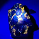 Fluorescent Blue Afghanite with Pyrite on Matrix from Afghanistan - image 5