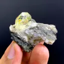 Fluorescent Petroleum Quartz Crystal on Matrix from Pakistan - image 5