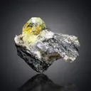 Fluorescent Petroleum Quartz Crystal on Matrix from Pakistan - image 1