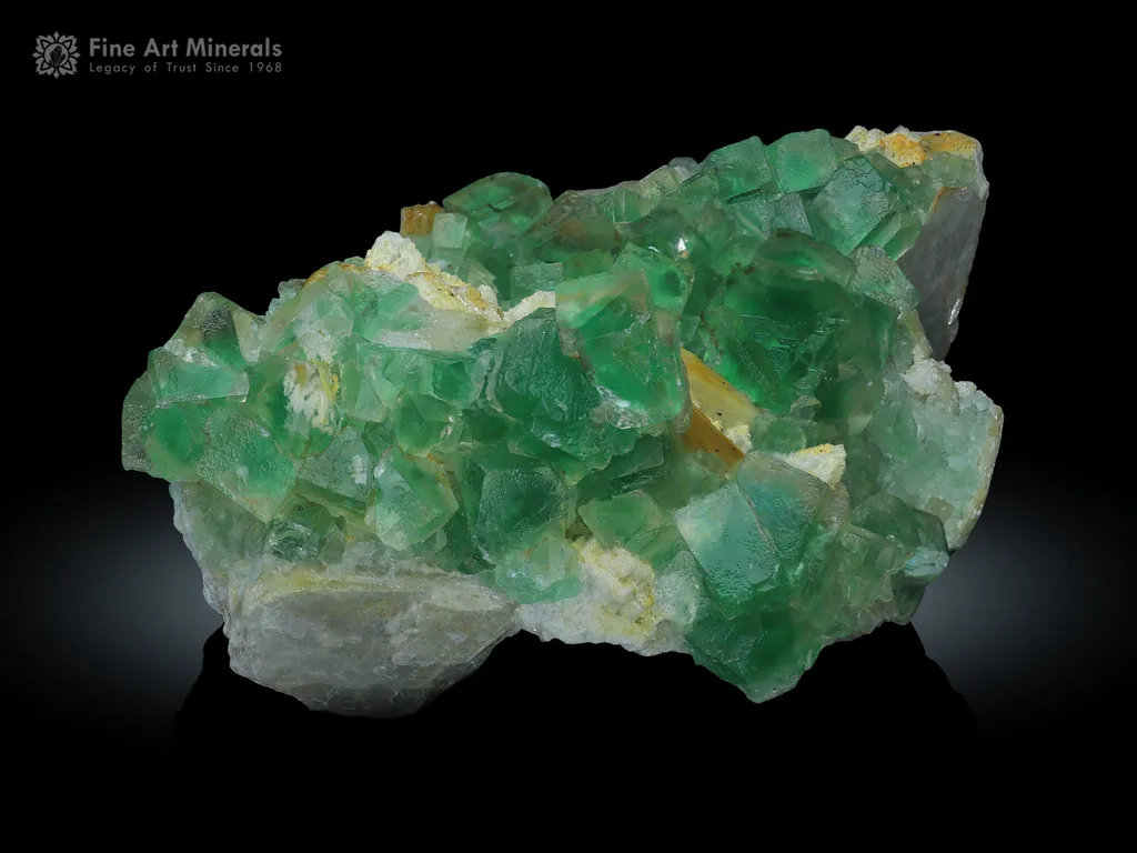 Fluorescent Phantom Fluorite Cluster from Afghanistan image