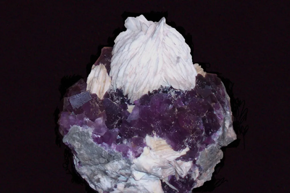 Fluorine / Baryte , Berbès , Asturies, Espagne image