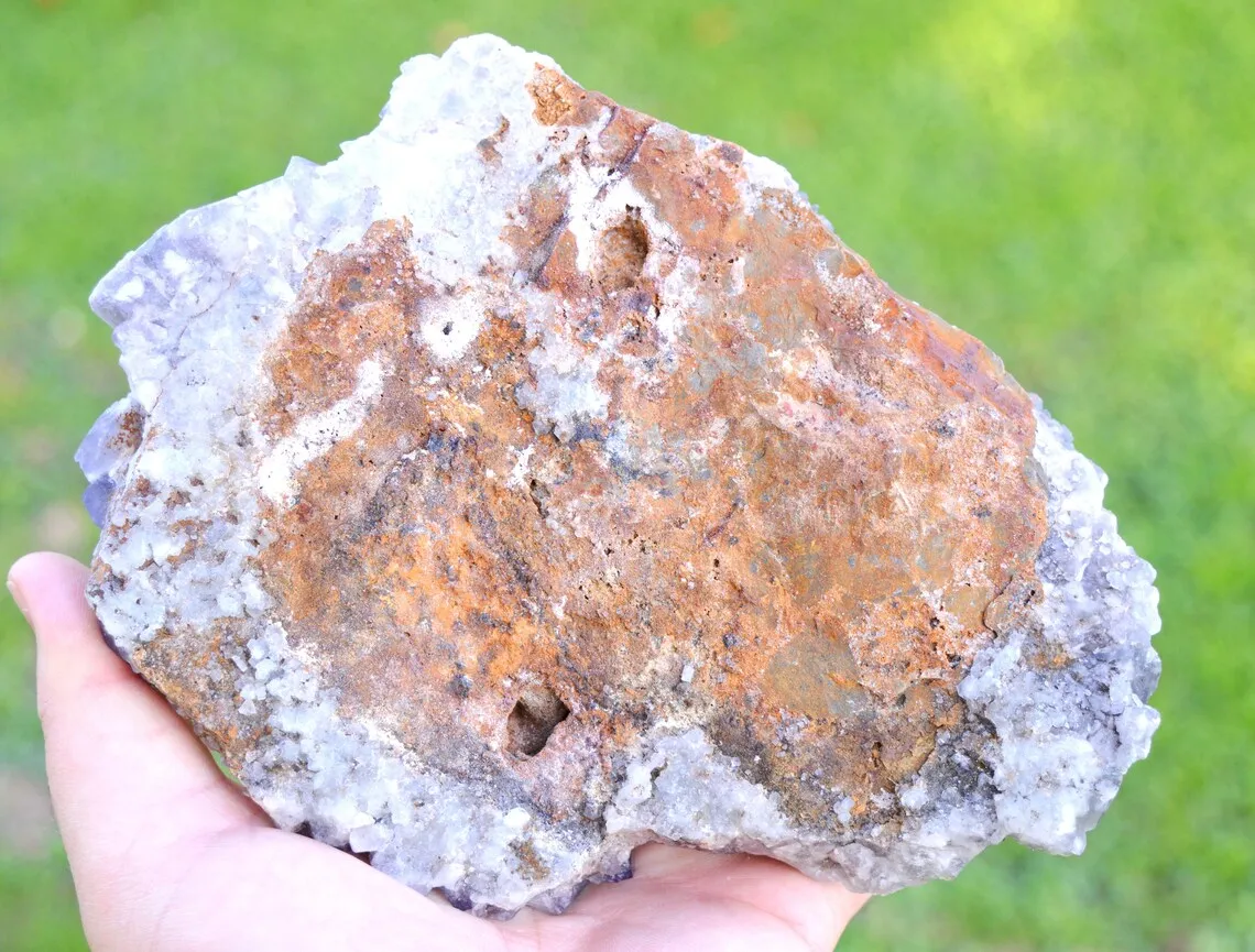 Fluorite 1810 grams - Greenlaws Mine, Daddry Shield, Stanhope, UK - image 4