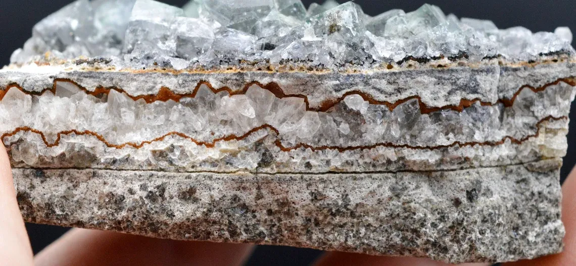 Fluorite - 308 grams - Rogerley Mine, Rogerley Quarry, Frosterley, Stanhope, Co. Durham, England, UK - image 6