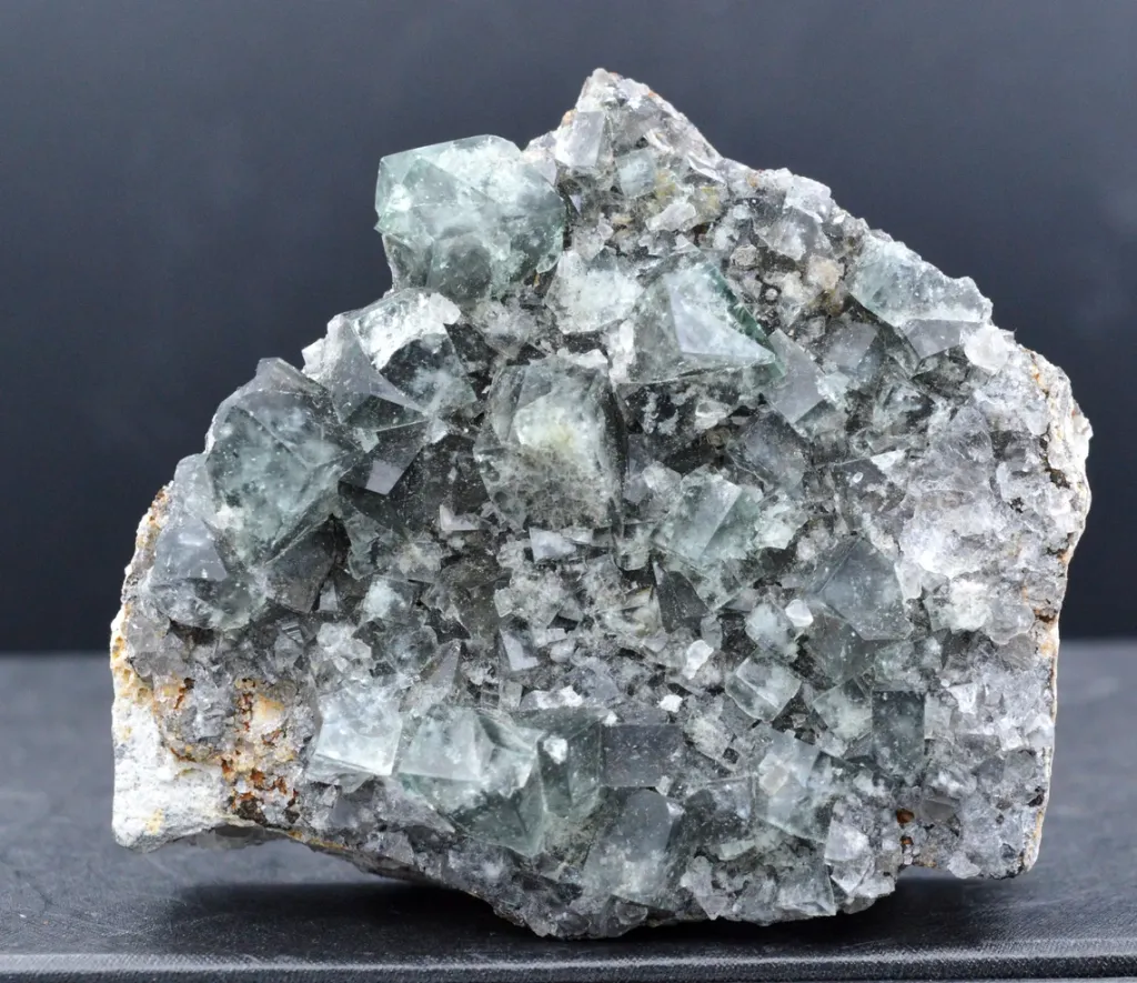 Fluorite - 308 grams - Rogerley Mine, Rogerley Quarry, Frosterley, Stanhope, Co. Durham, England, UK image