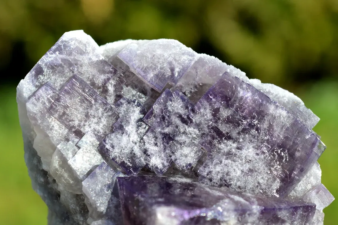 Fluorite 309 grams - Greenlaws Mine, Daddry Shield, Stanhope, UK - image 4
