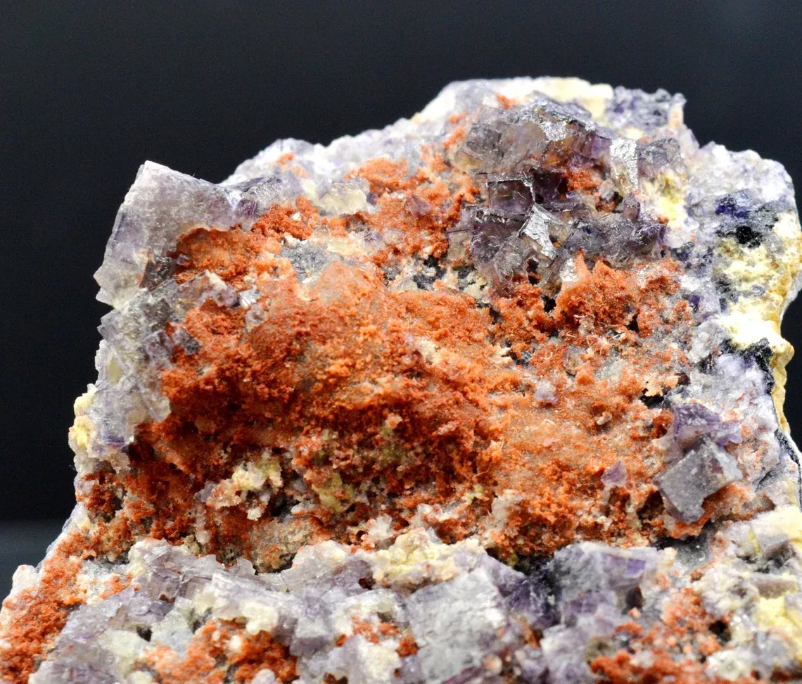 Fluorite 460 grams - Zehntausend Ritter Mine, Frohnau, Erzgebirgskreis, Saxony, Germany - image 7