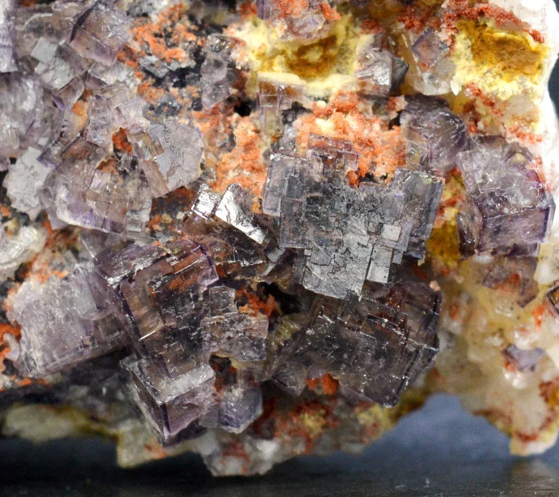 Fluorite 460 grams - Zehntausend Ritter Mine, Frohnau, Erzgebirgskreis, Saxony, Germany - image 4