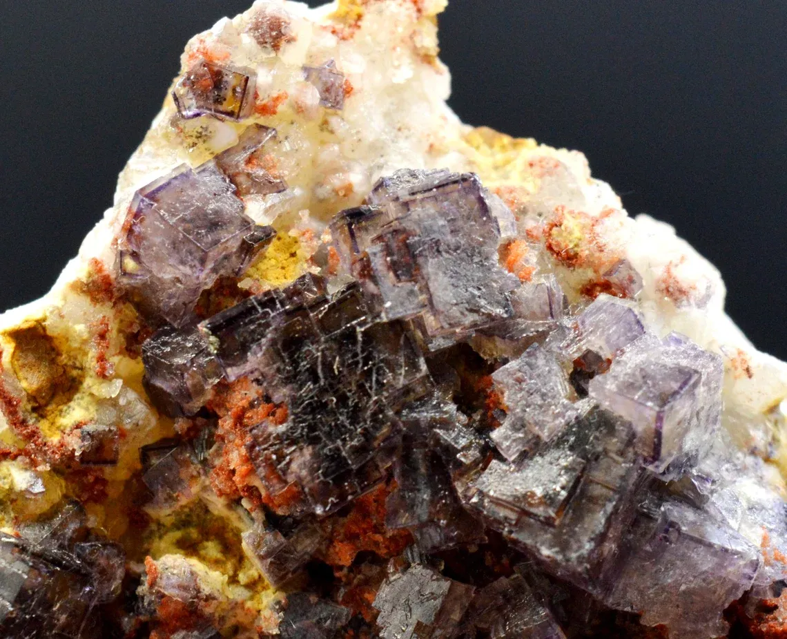 Fluorite 460 grams - Zehntausend Ritter Mine, Frohnau, Erzgebirgskreis, Saxony, Germany - image 5