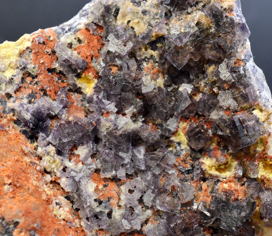 Fluorite 460 grams - Zehntausend Ritter Mine, Frohnau, Erzgebirgskreis, Saxony, Germany - image 2