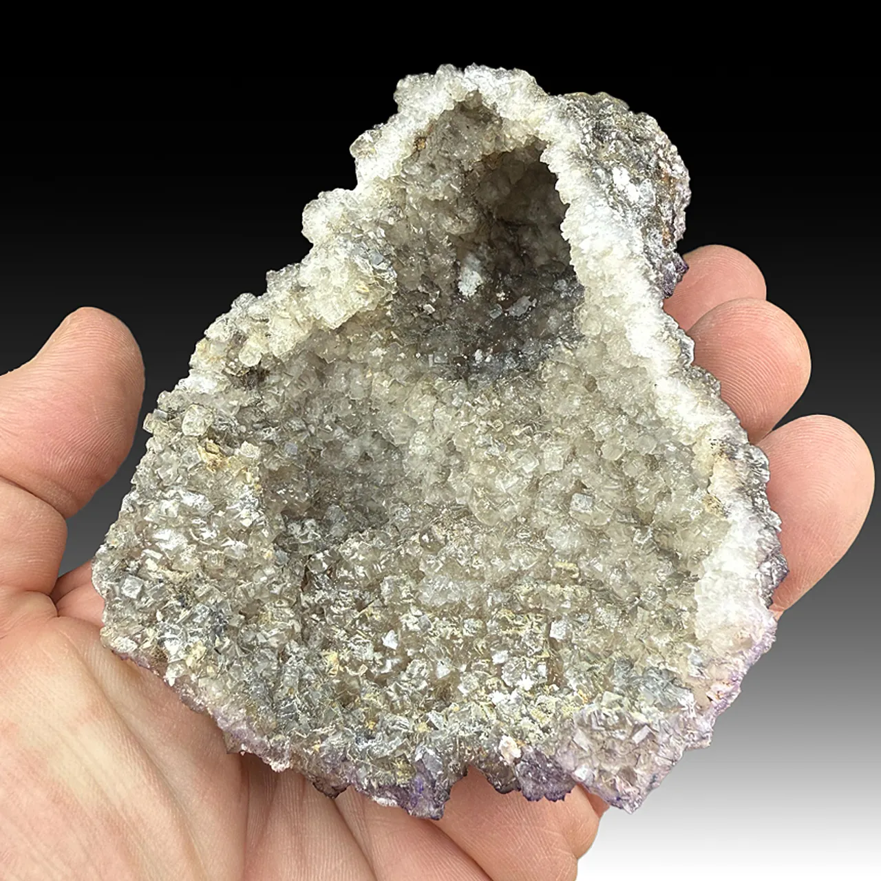 Fluorite after Calcite with Calcite - image 2