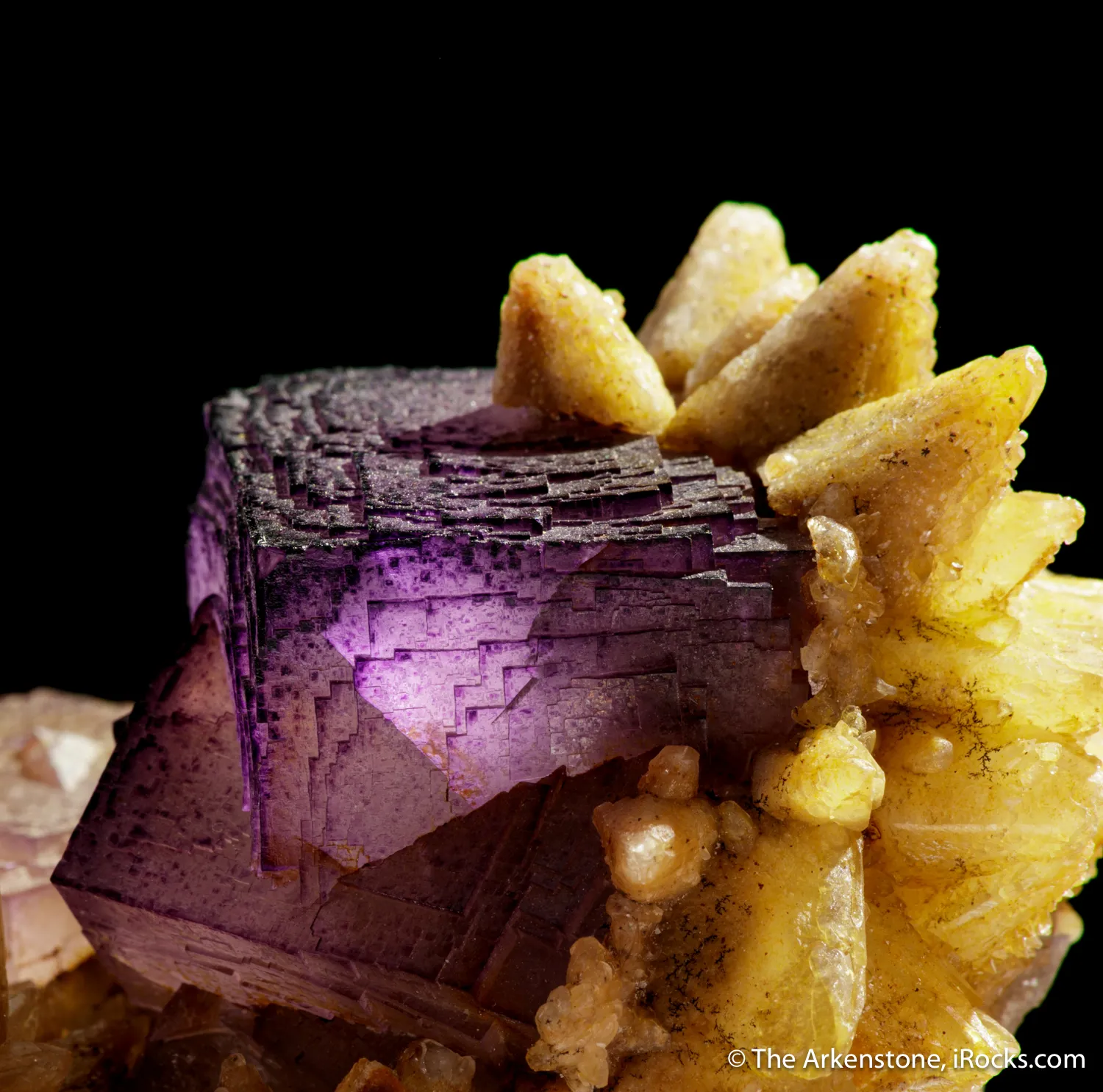 Fluorite and Calcite (both fluorescent) - image 6