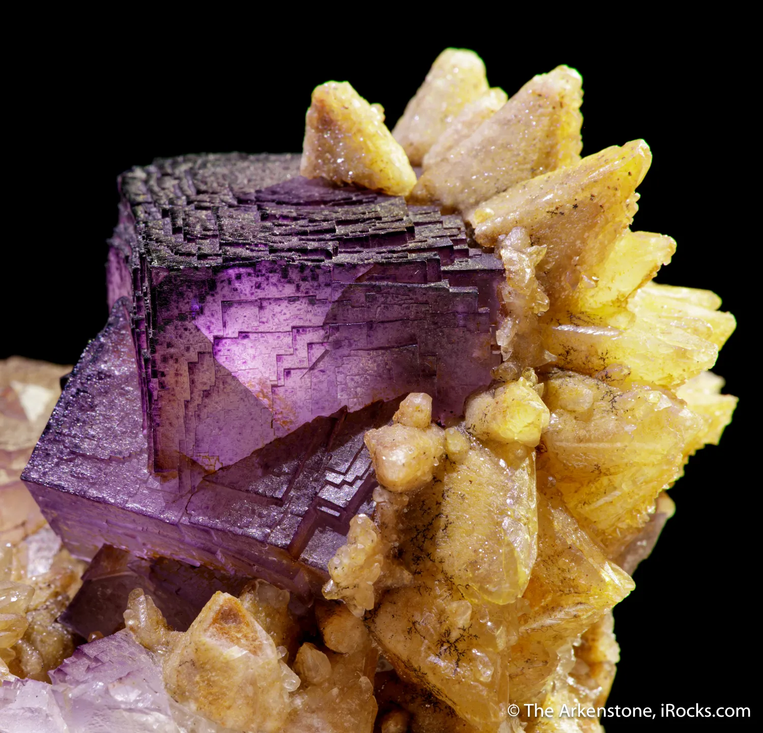 Fluorite and Calcite (both fluorescent) - image 5