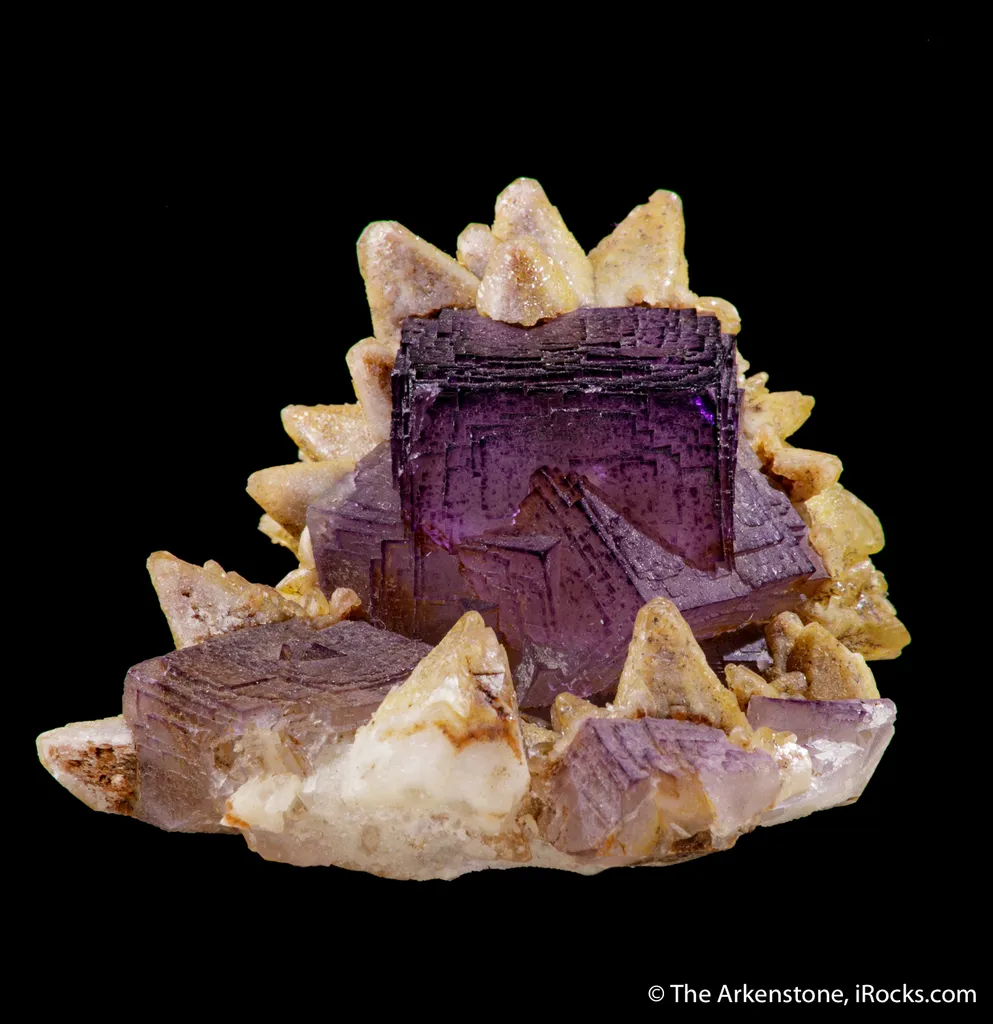Fluorite and Calcite (both fluorescent) - image 4