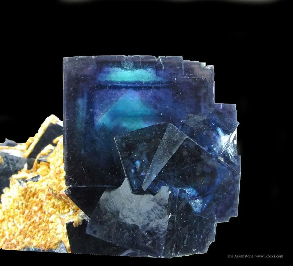 Fluorite and Calcite (Fluorescent) image