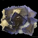 Fluorite and Calcite With Baryte, on Sphalerite - image 1