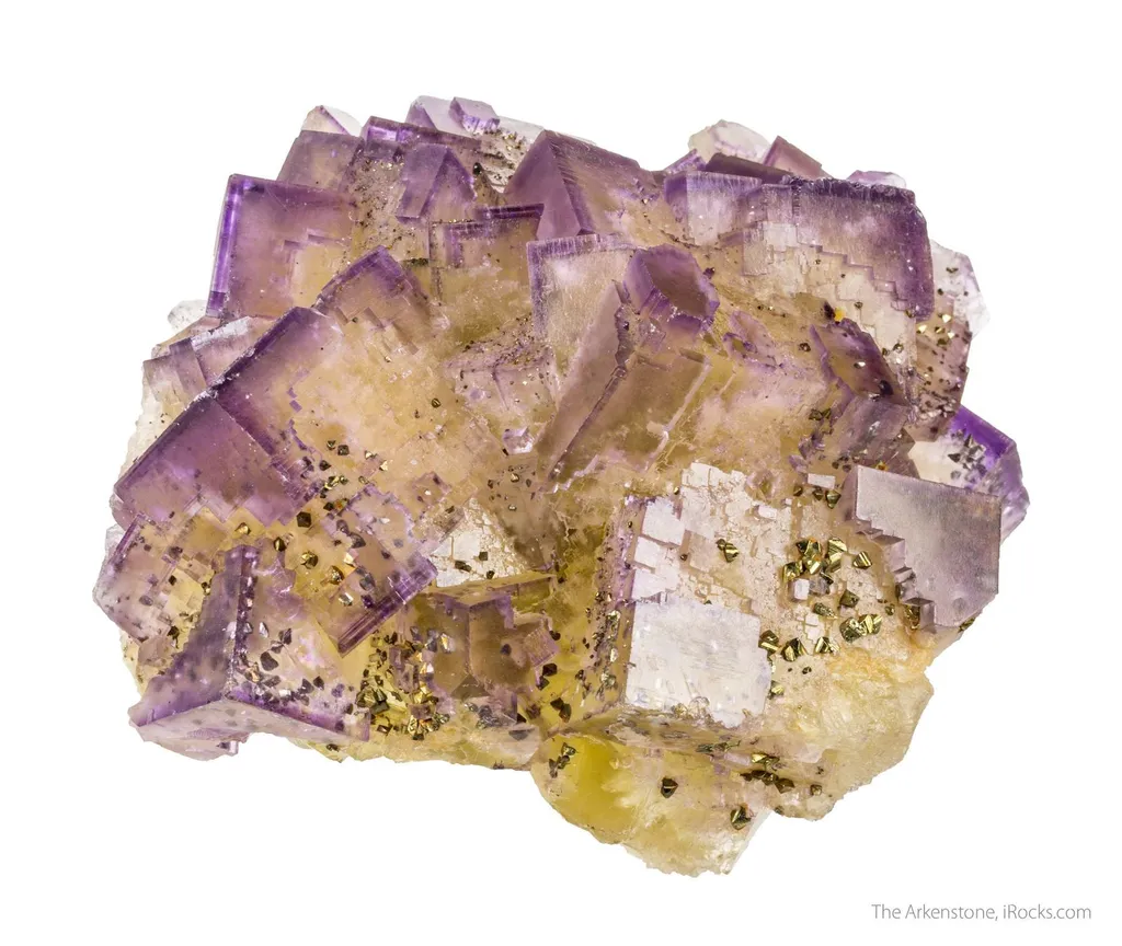 Fluorite and Chalcopyrite image