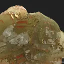 Fluorite and Chalcopyrite, with Hematite - image 3