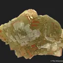 Fluorite and Chalcopyrite, with Hematite - image 1
