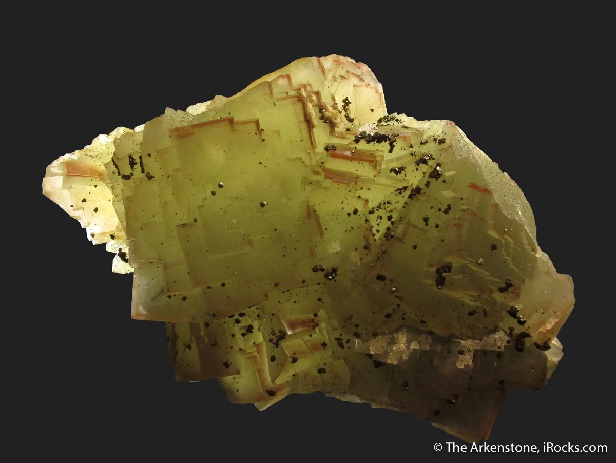 Fluorite and Chalcopyrite, with Hematite - image 4