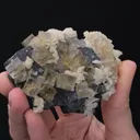 Fluorite and Dolomite on Galena - image 2