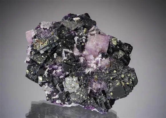 Fluorite and Fluorapatite with Chalcopyrite image