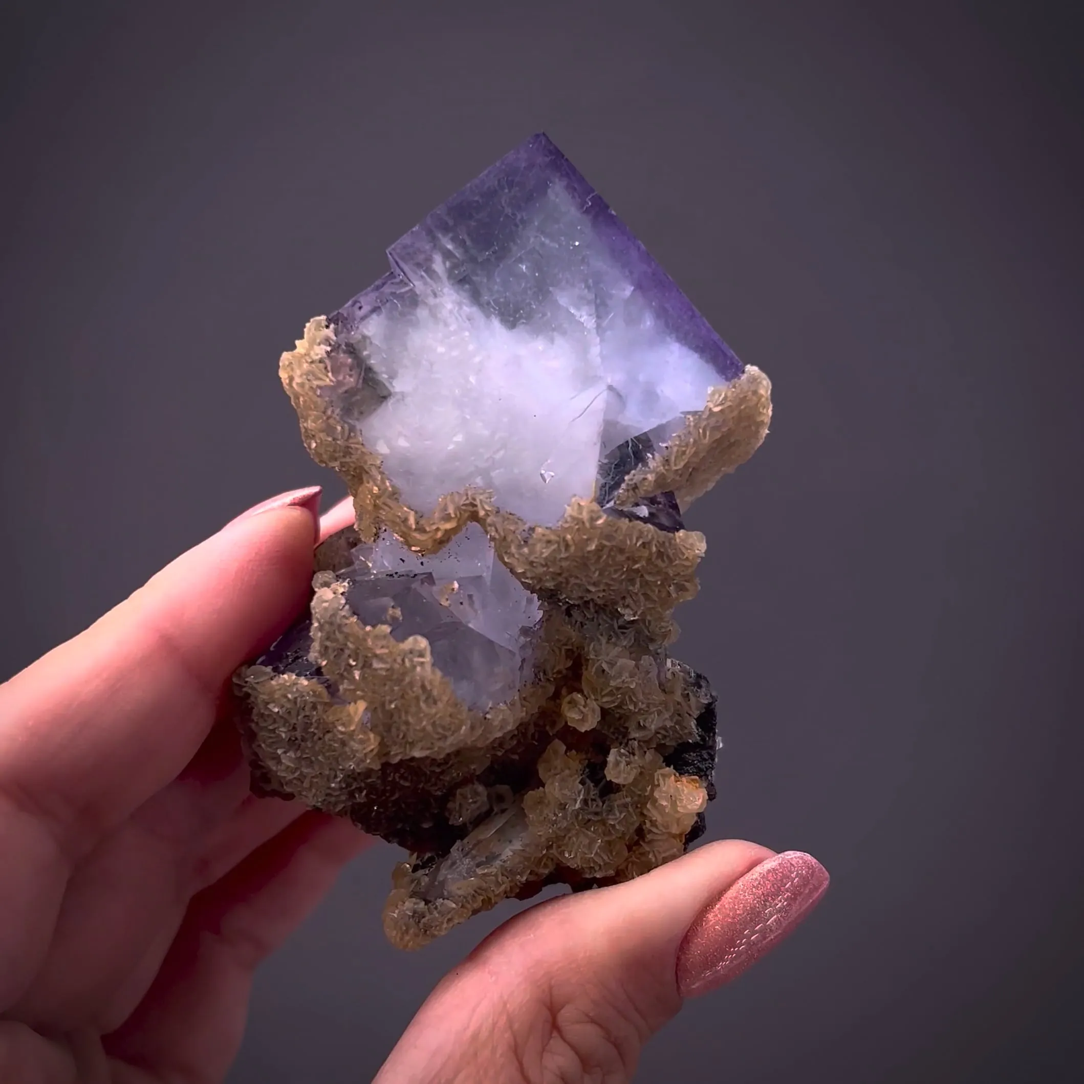 Fluorite and Muscovite and Quartz - image 1