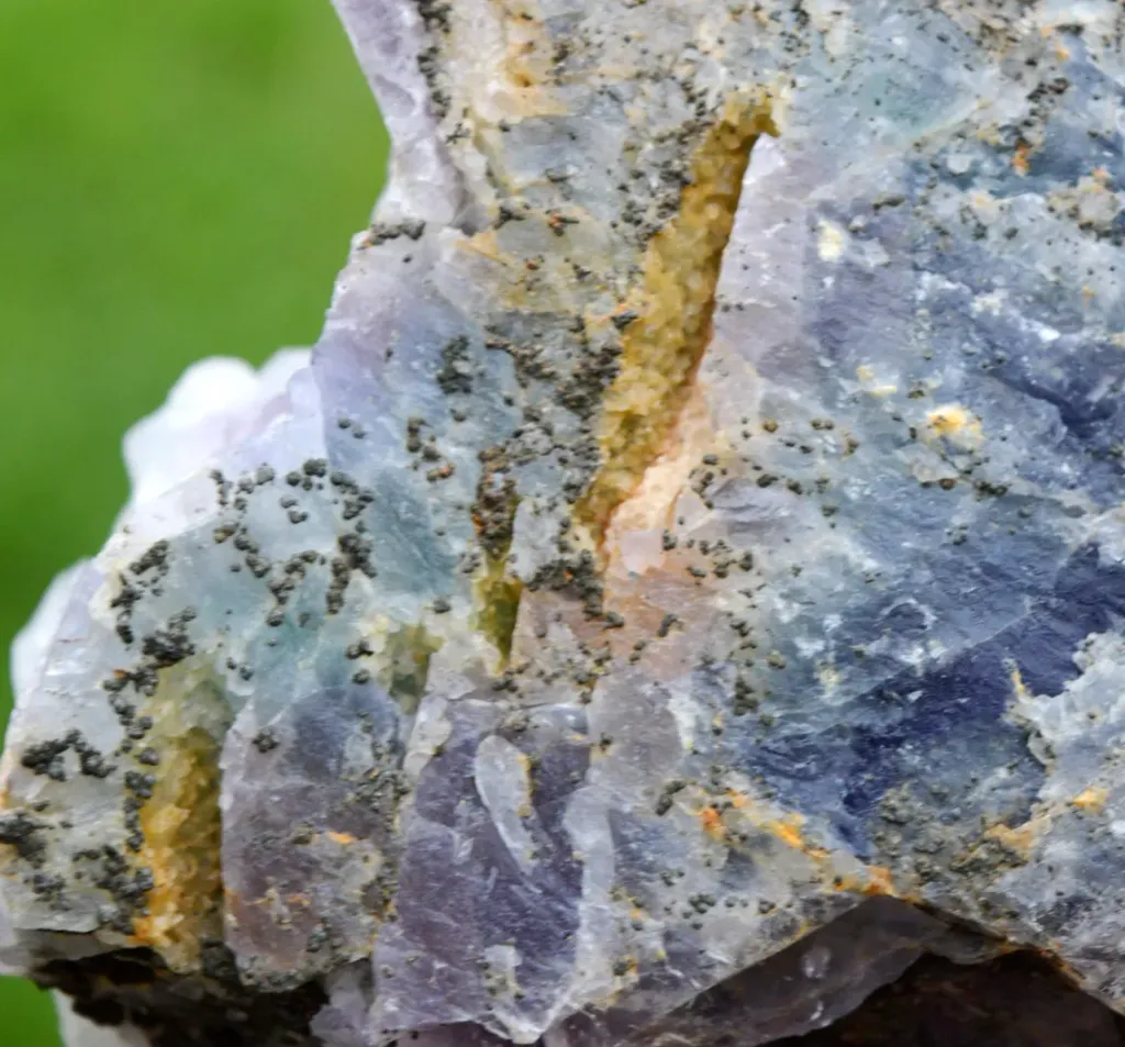 Fluorite and Quartz Chalcopyrite 3130 grams - El Hammam, Rabat-Salé-Kénitra region, Morocco - image 8