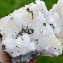 Fluorite and Quartz Chalcopyrite 3130 grams - El Hammam, Rabat-Salé-Kénitra region, Morocco - image 3