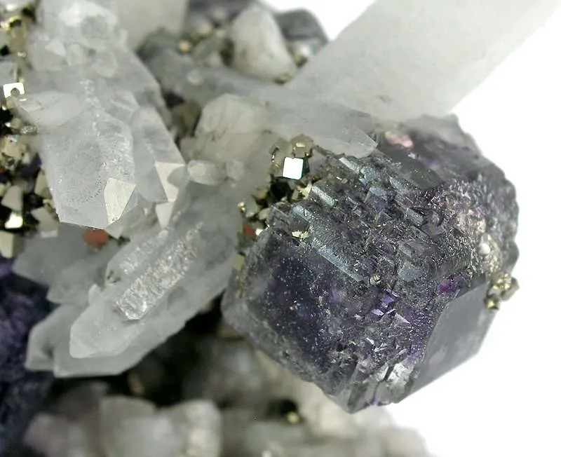 Fluorite and Quartz on Dolomite - image 4