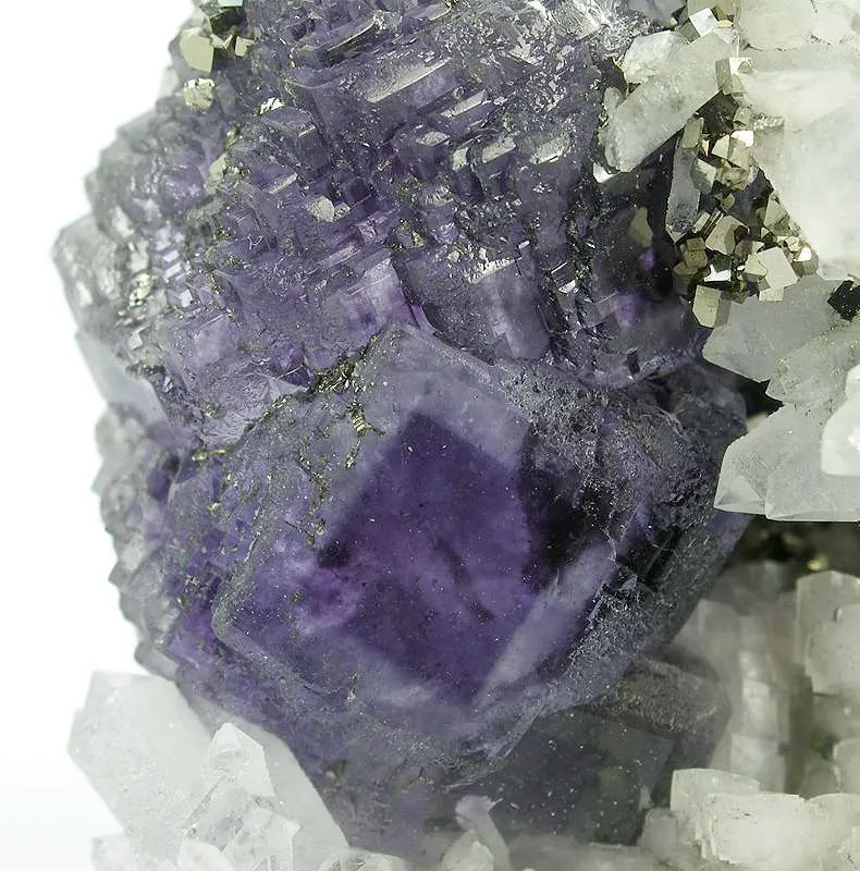 Fluorite and Quartz on Dolomite - image 2