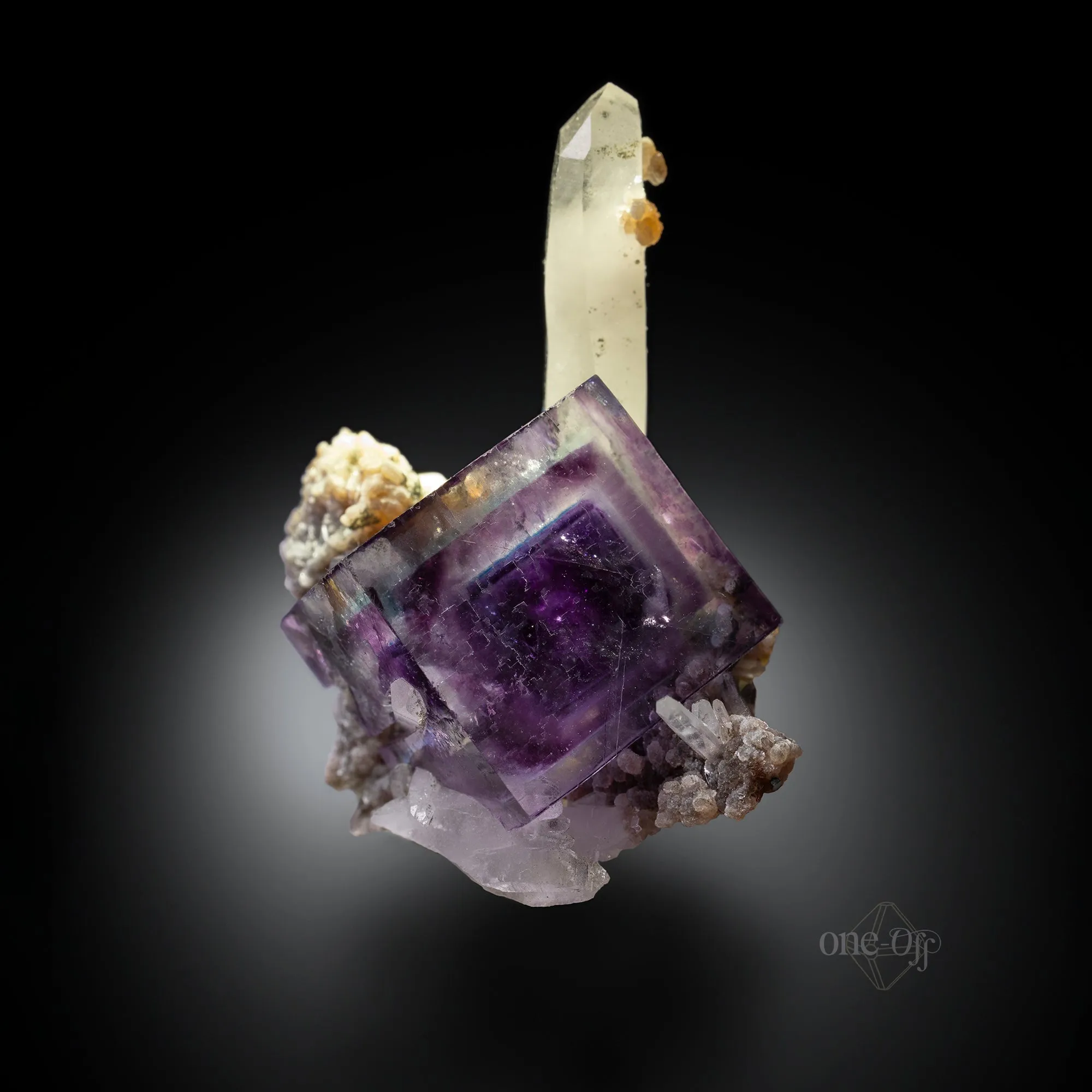 Fluorite and Quartz w/ Calcite - image 2