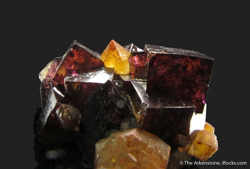 Fluorite and Quartz with Hematite- illustrated - image 4