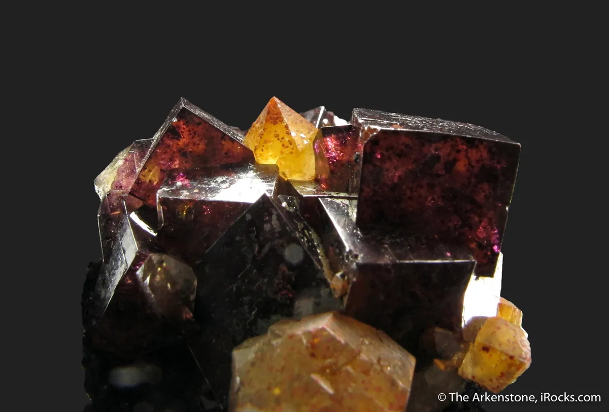 Fluorite and Quartz with Hematite- illustrated - image 4