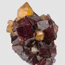 Fluorite and Quartz with Hematite- illustrated - image 1