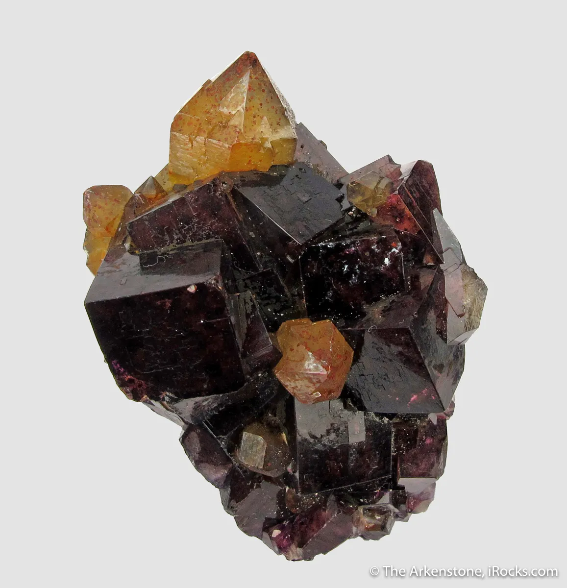 Fluorite and Quartz with Hematite- illustrated - image 6